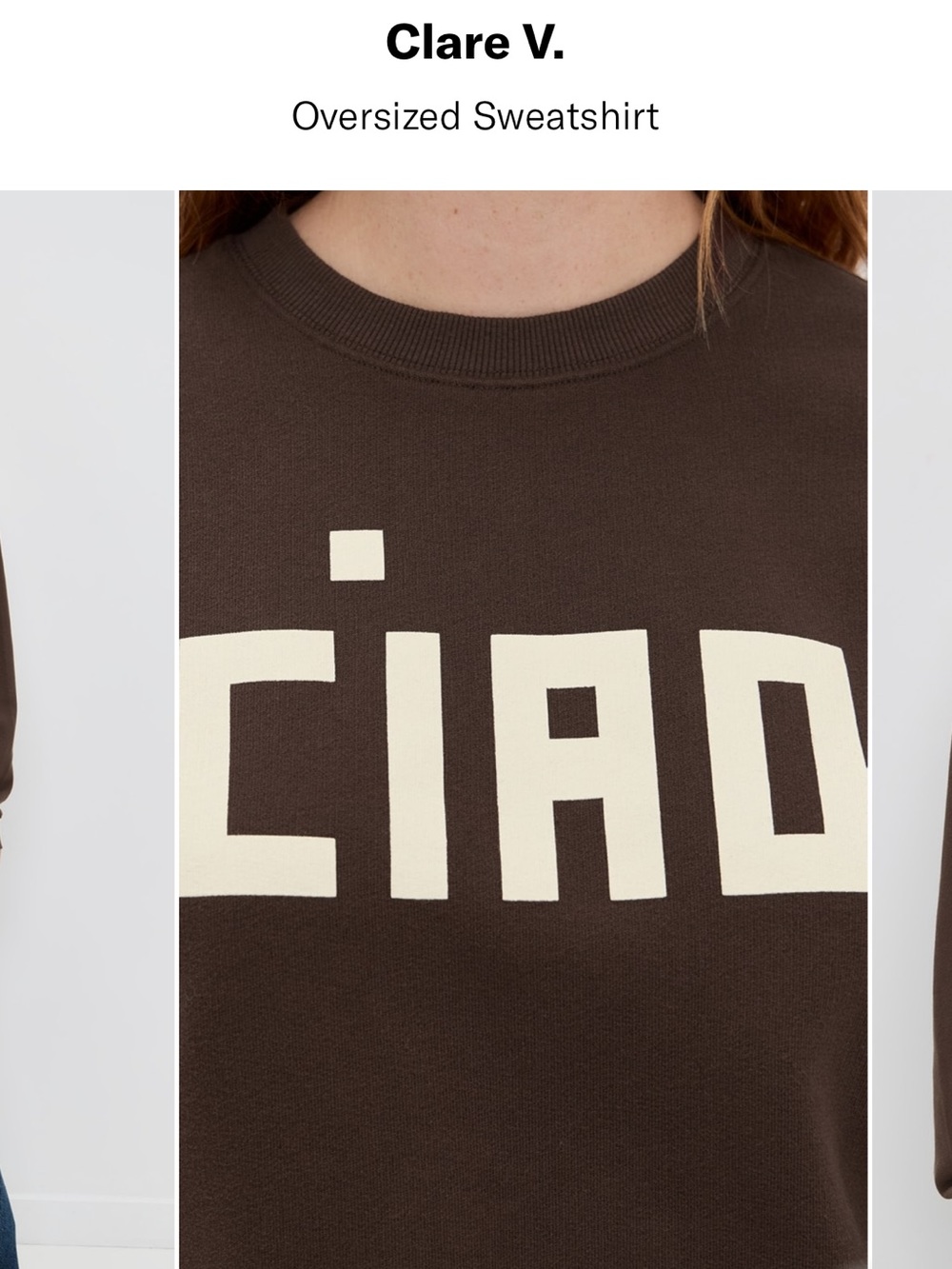 Clare V. Oversized Sweatshirt - Picture 4 of 9